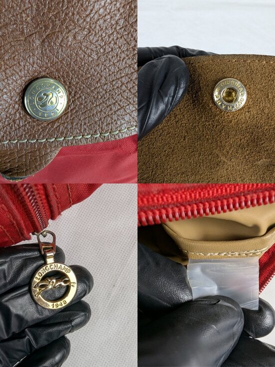 Authentic Longchamp Le Pliage Nylon Leather Backpack Red - Used - Good Condition main image 16